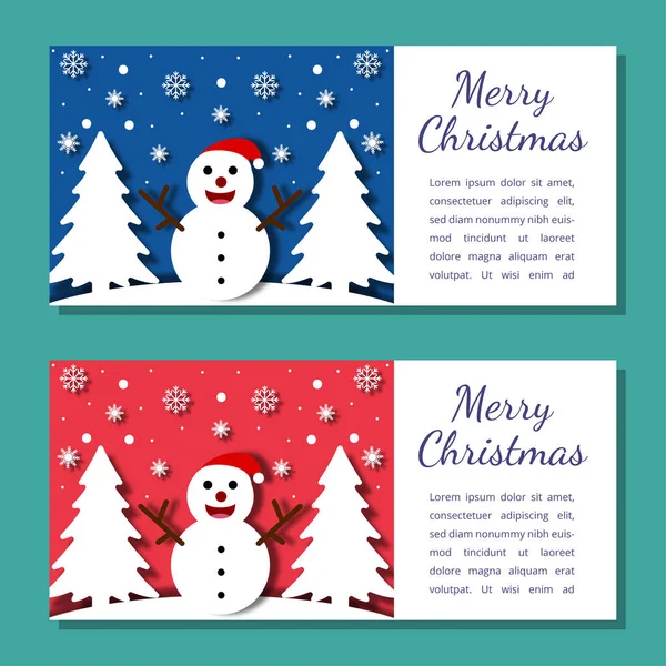 Christmas Background Card Templates Vector Design Element Set Brochure Poster — Stock Vector