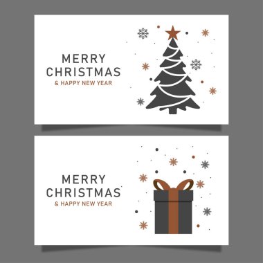 Noel arkaplan şablonları. Vektör tasarım elemanı. Broşür seti, poster şablonları. Vektör illüstrasyonu