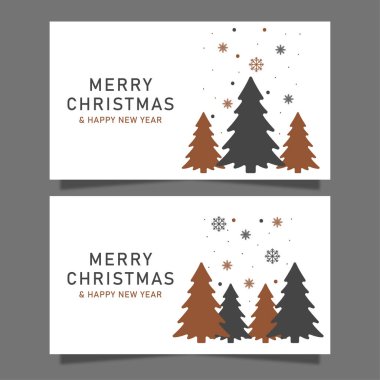 Noel arkaplan şablonları. Vektör tasarım elemanı. Broşür seti, poster şablonları. Vektör illüstrasyonu