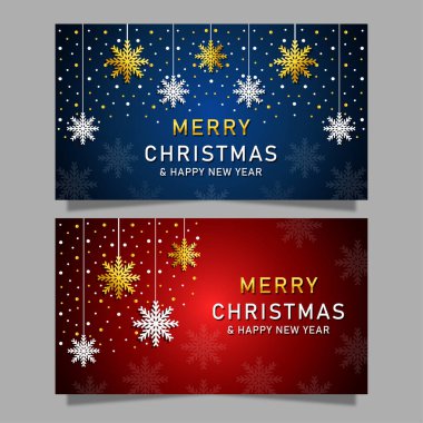 Noel arkaplan şablonları. Vektör tasarım elemanı. Broşür seti, poster şablonları. Vektör illüstrasyonu