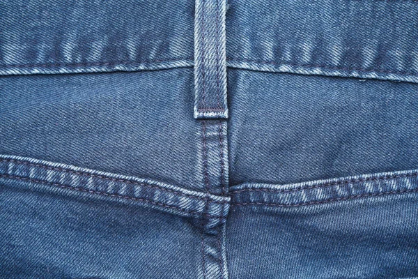 经典的牛仔裤质地 斜纹棉布图案 蓝色牛仔裤背景 — 图库照片
