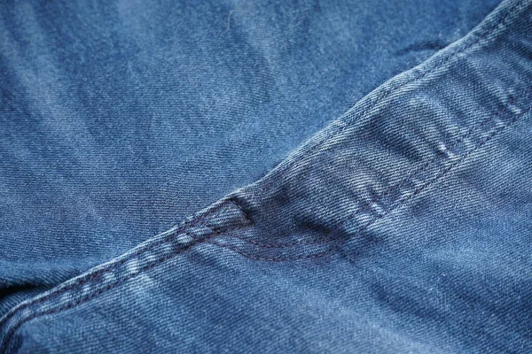 Denim Patroon Blauwe Jeans Achtergrond Klassieke Jeans Textuur — Stockfoto