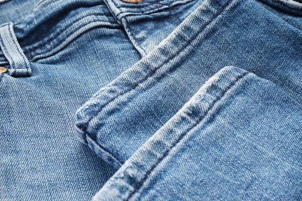 Klassisk Jeans Konsistens Denim Mönster Blå Jeans Bakgrund — Stockfoto