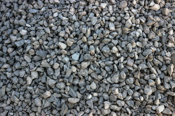 Textura Grava Piedras Grises Cerca Materiales Construcción — Foto de Stock