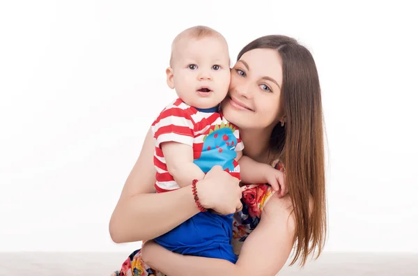 Madre feliz con su lindo bebé —  Fotos de Stock