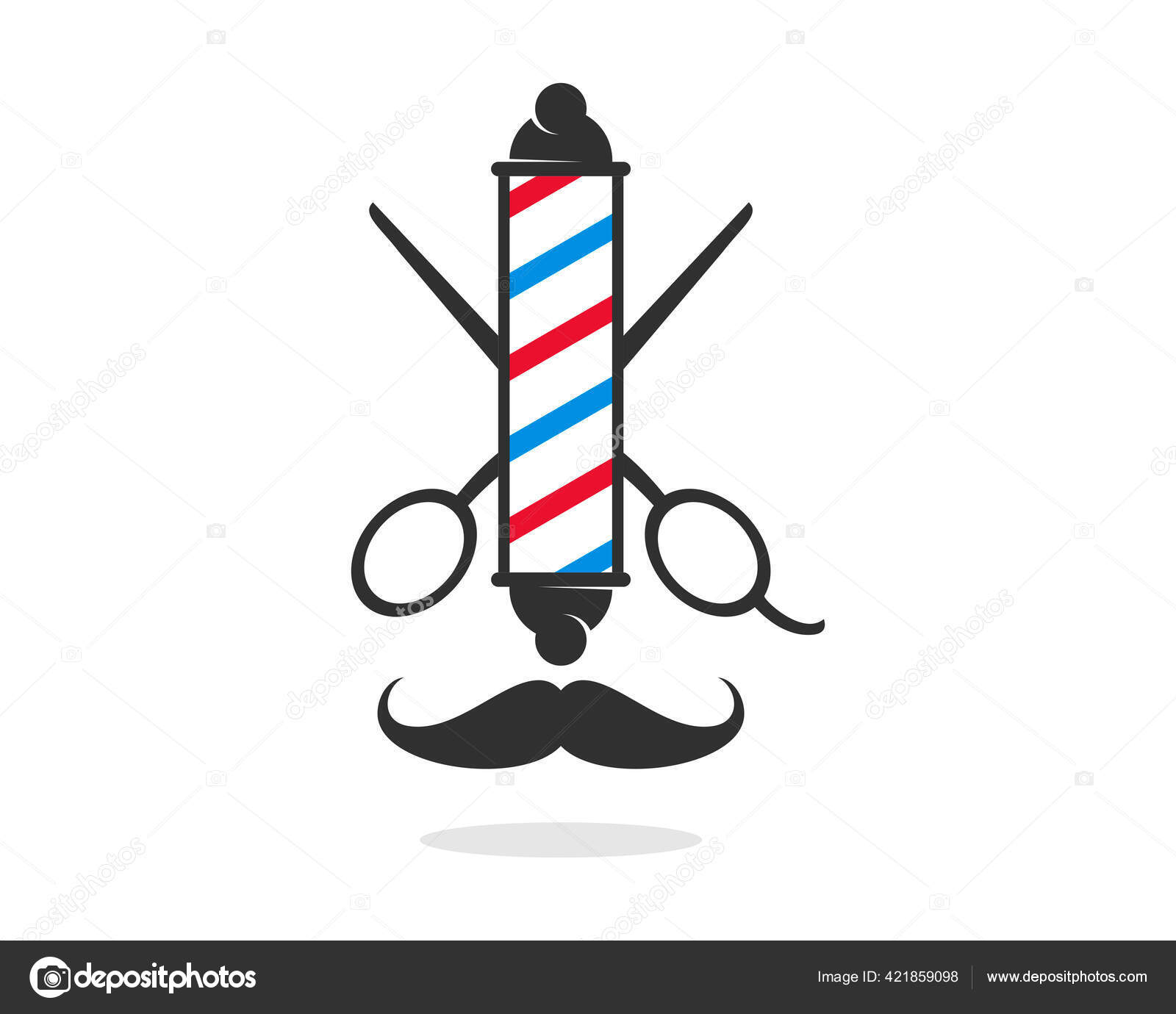 Scissor Mustache Stock Vector Image by ©skyace 421859098