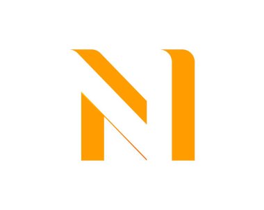 Basit sarı N harfi.