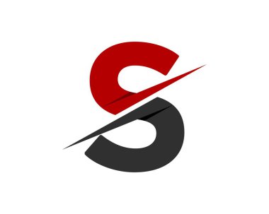 Kırmızı ve gri S harfinin baş harfi.