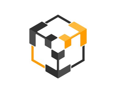 Oklu soyut küp kutusu