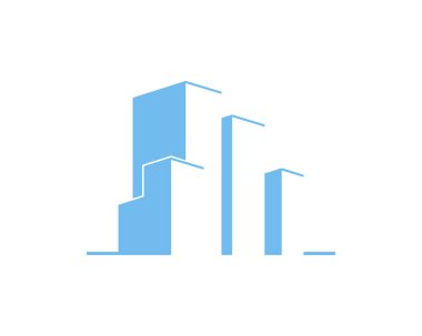 Basit ve modern bina silueti