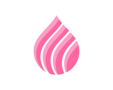 Pembe su damlası çizgileri