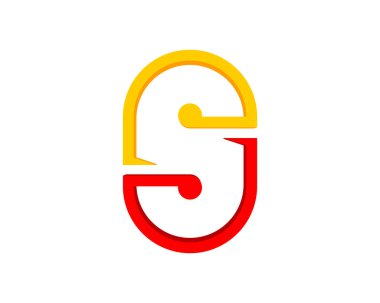 Sarı ve kırmızı S harfinin baş harfi