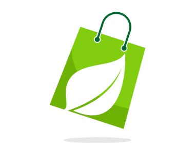 Doğa yapraklı ekolojik alışveriş torbası