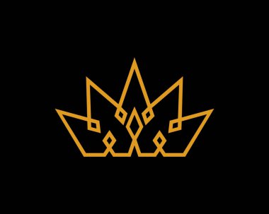 Altın çizgili bir taç.