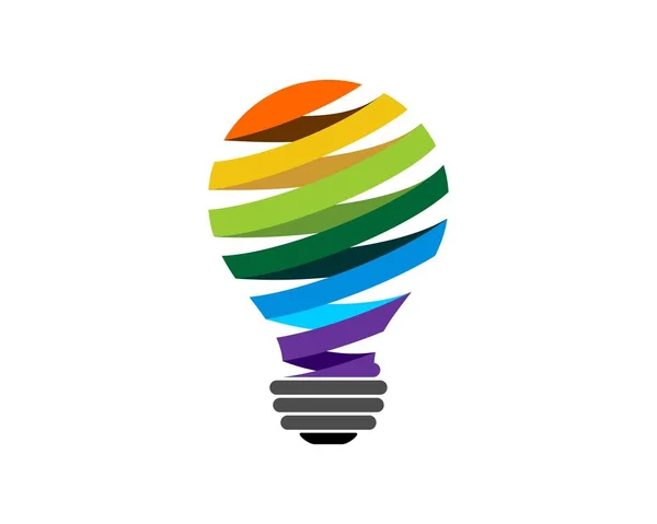 Lampenstreifen Mit Regenbogenfarben — Stockvektor