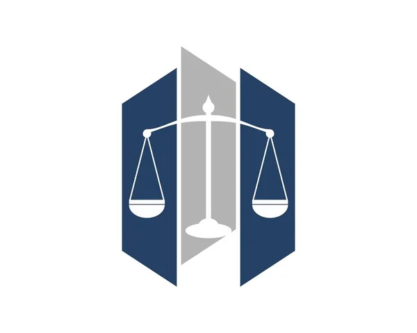 Justiz Kanzlei Skala Logo — Stockvektor
