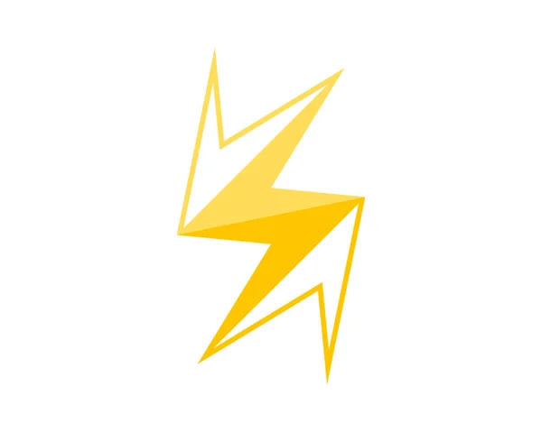 抽象黄色闪电和箭 — 图库矢量图片
