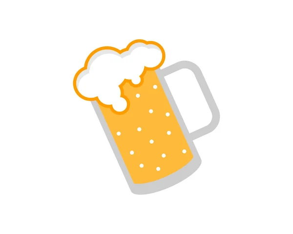 Vidrio Simple Cerveza — Vector de stock