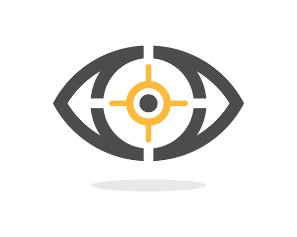 Eyes Shooting Target — Stock Vector