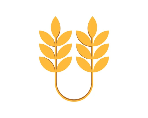 Подвійне Єднання Золота Пшениці — стоковий вектор