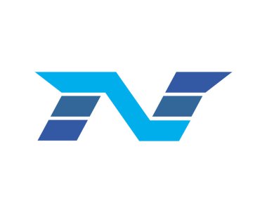 N harfi baş harfli soyut şekil