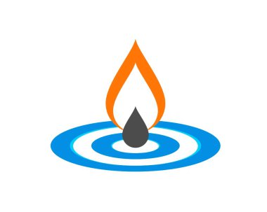 Turuncu ateşle su damlası