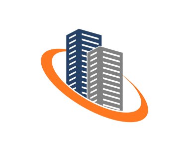 Turuncu dairede emlak binası