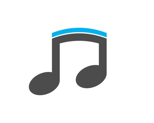 Gris Bleu Ton Musique Simple — Image vectorielle