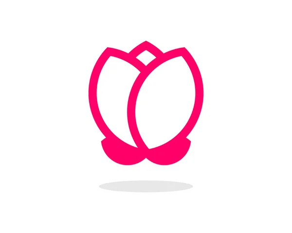 抽象ピンクの蓮の花 — ストックベクタ