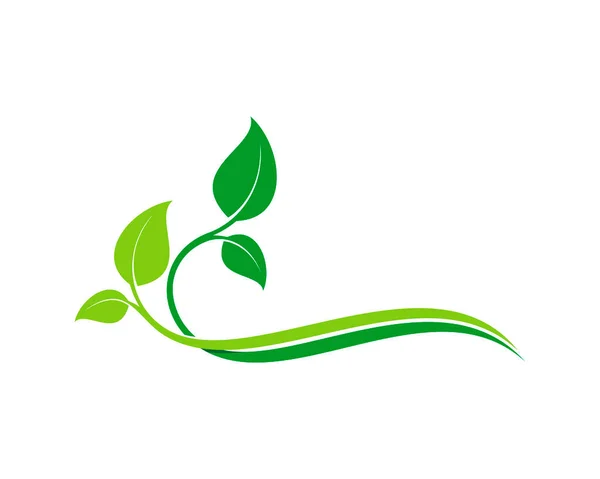 Абстрактний Зелений Природний Лист — стоковий вектор