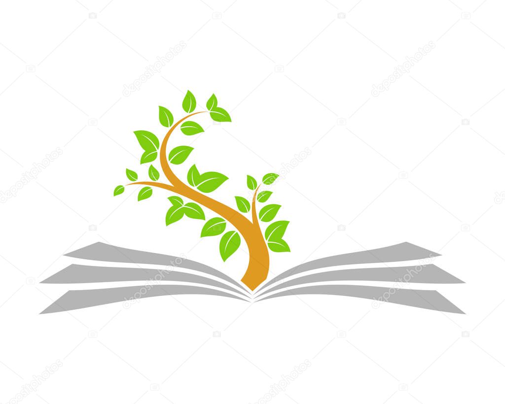Nature education book planting tree