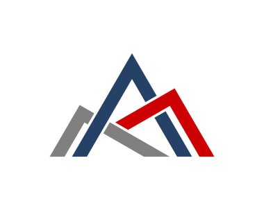 Soyut dağ şekli 8n 3 renk