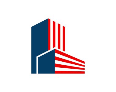 Çizgili Amerikan binası