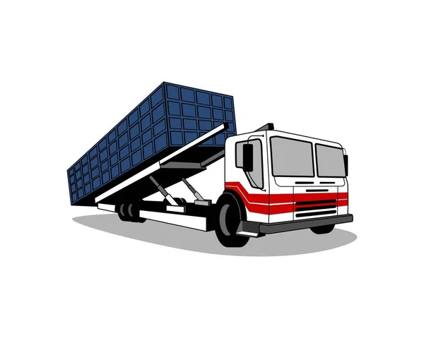 Moderne Bouw Dump Truck — Stockvector