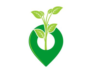 İçinde ağaç olan iğne konumu