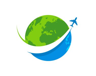 Dünya uçan uçakla seyahat ediyor.