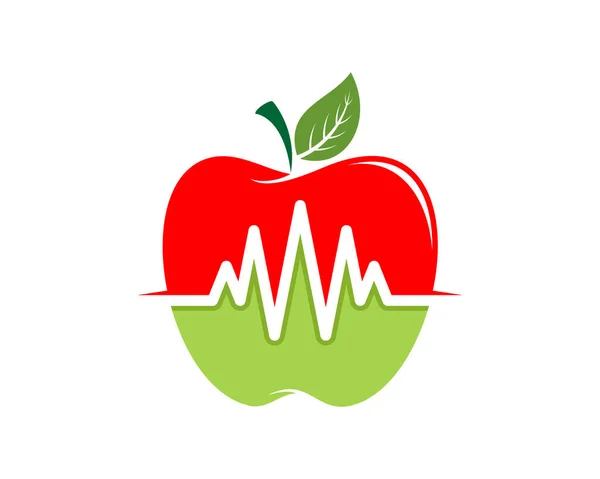 Apple Серцебиттям Всередині — стоковий вектор