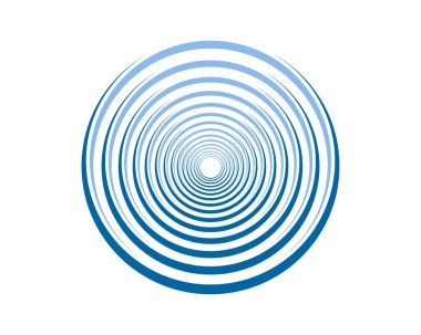 Dairesel mavi ile dalga etkisi