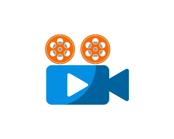Simple Video Recorder Film Reel — Stock Vector