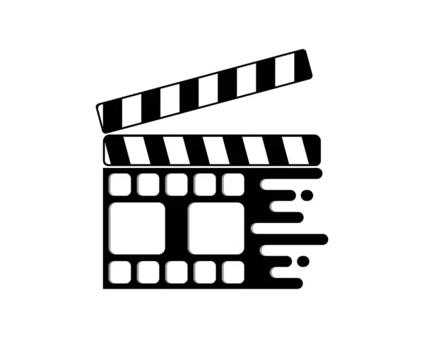 Presse Papiers Film Combiné Avec Logo Film Bobine — Image vectorielle