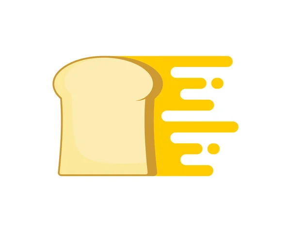 Roti Dengan Logo Efek Selai Nanas - Stok Vektor