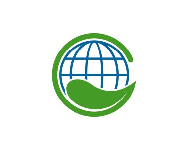 İçinde soyut küre olan dairesel yaprak