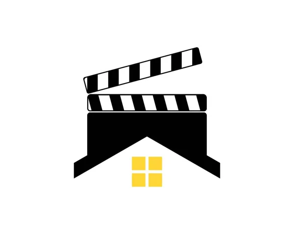 Media Film Simple House — Stock Vector