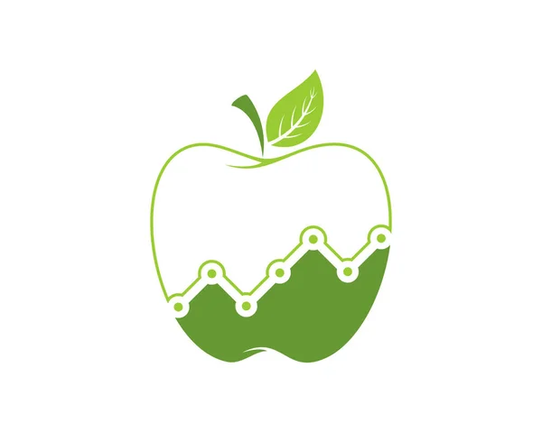 Croissance Qualité Forme Pomme — Image vectorielle