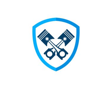 İçinde çapraz piston olan koruma kalkanı.