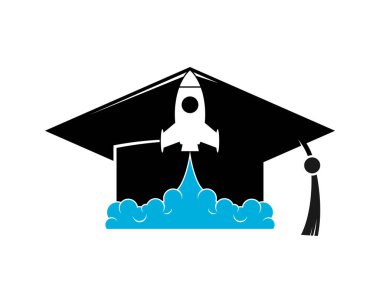 Mezuniyet şapkasında roket fırlatma.