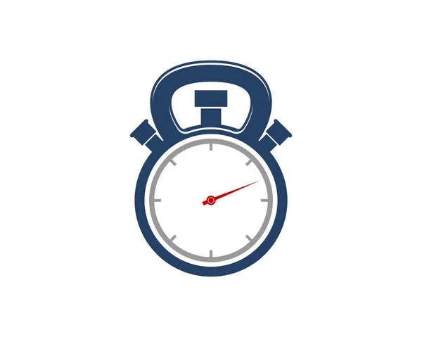 Gym Kettle Bell Alarm Clock — Stock Vector