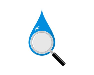 Büyüteçle su damlası