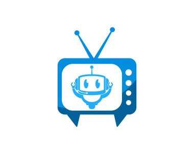 İçinde robot olan geleneksel televizyon.