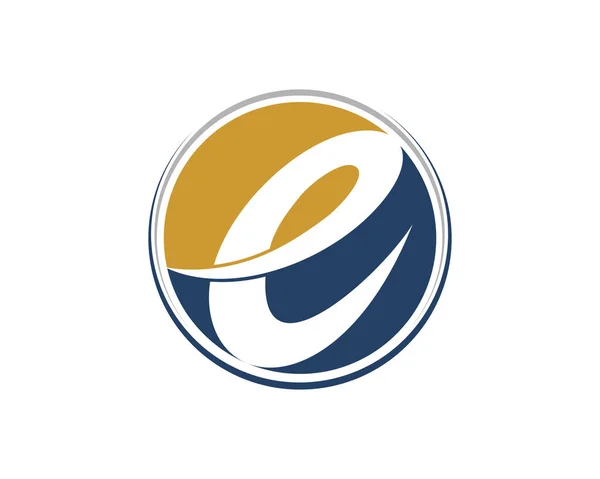 Letra Logotipo Círculo — Vetor de Stock